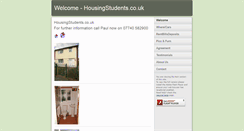 Desktop Screenshot of housingstudents.co.uk